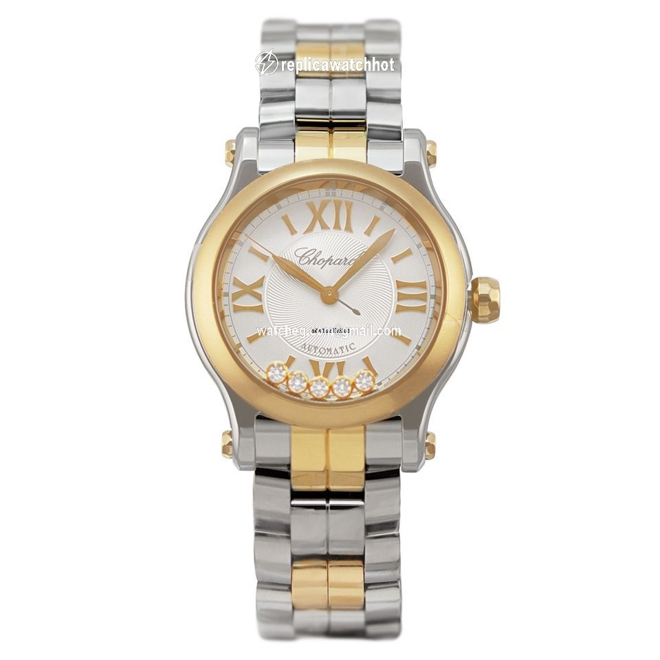 Chopard Happy Sport Womens watch Automatic Gold Steel 278573-6009