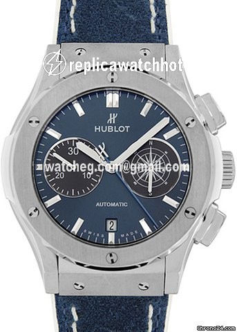 Hublot Classic Fusion Blue Mens watch Unisex Automatic Titanium 521.NE.7170.VR.LGO17