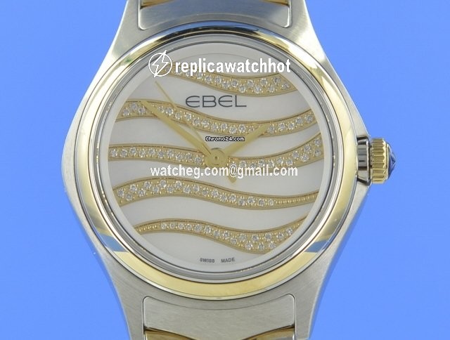 Ebel Wave Womens watch Quartz Gold Steel 1216271