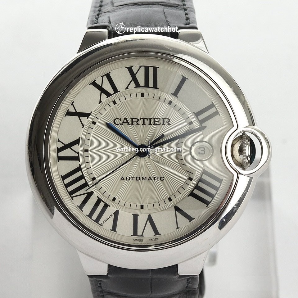Cartier Ballon Bleu 42mm Mens watch Unisex Automatic White gold 3000