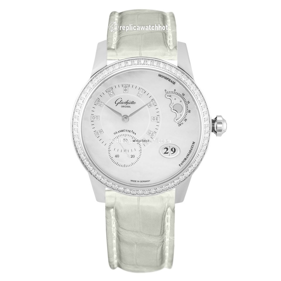 Glashtte Original PanoMatic Luna Womens watch Automatic Steel 1-90-12-01-12-01 or 90-12-01-12-01
