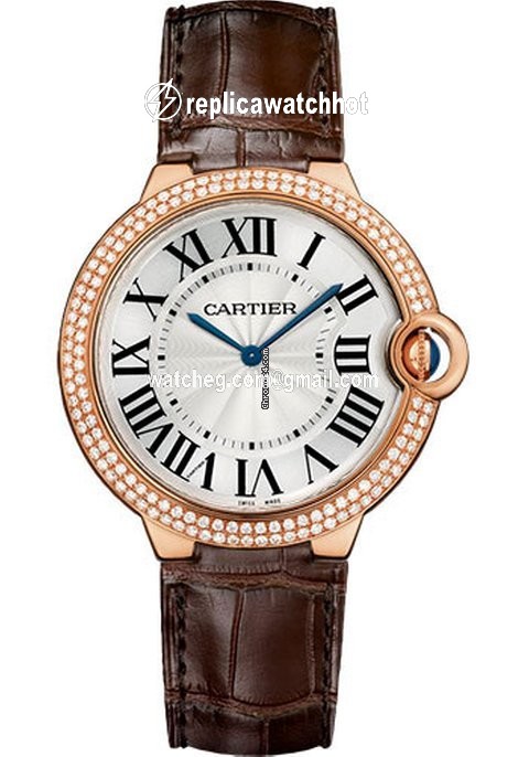 Cartier Ballon Bleu 40mm Mens watch Unisex Manual winding Rose gold WE902055