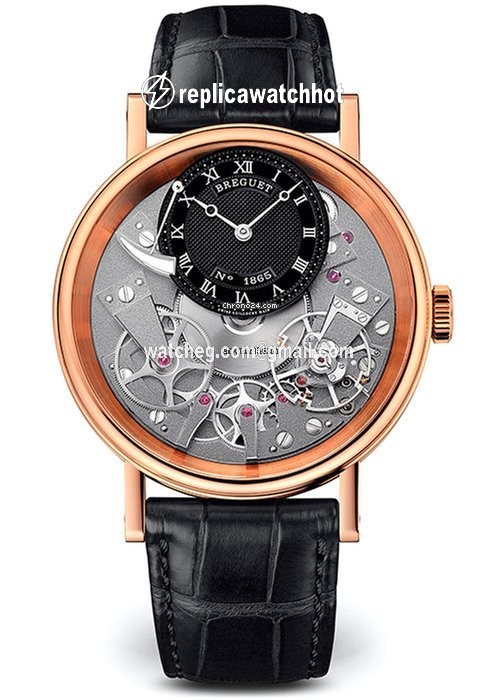 Breguet Tradition Mens watch Unisex Manual winding Rose gold 7057BR G9 9W6