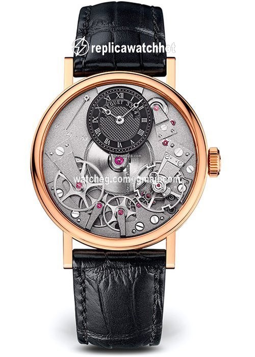 Breguet Tradition Mens watch Unisex Manual winding Rose gold 7027BR G9 9V6