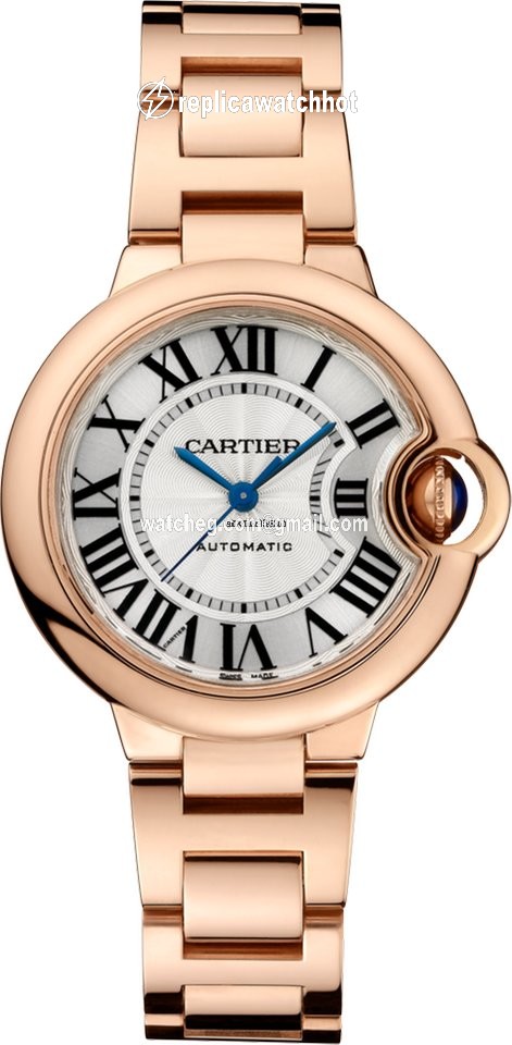Cartier Ballon Bleu 33mm Womens watch Automatic Rose gold W6920096