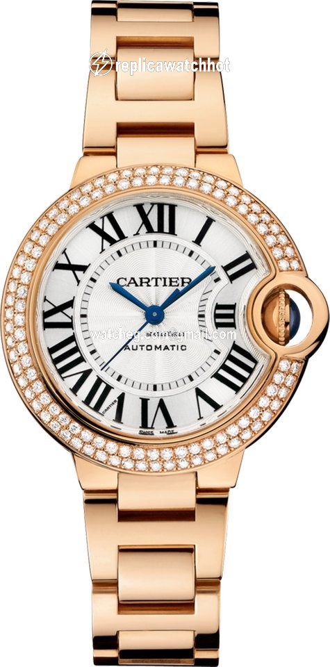 Cartier Ballon Bleu 33mm Womens watch Automatic Rose gold WE902064