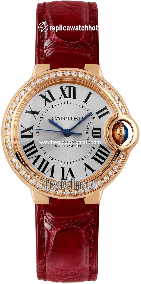 Cartier Ballon Bleu 33mm Womens watch Automatic Rose gold wjbb0033
