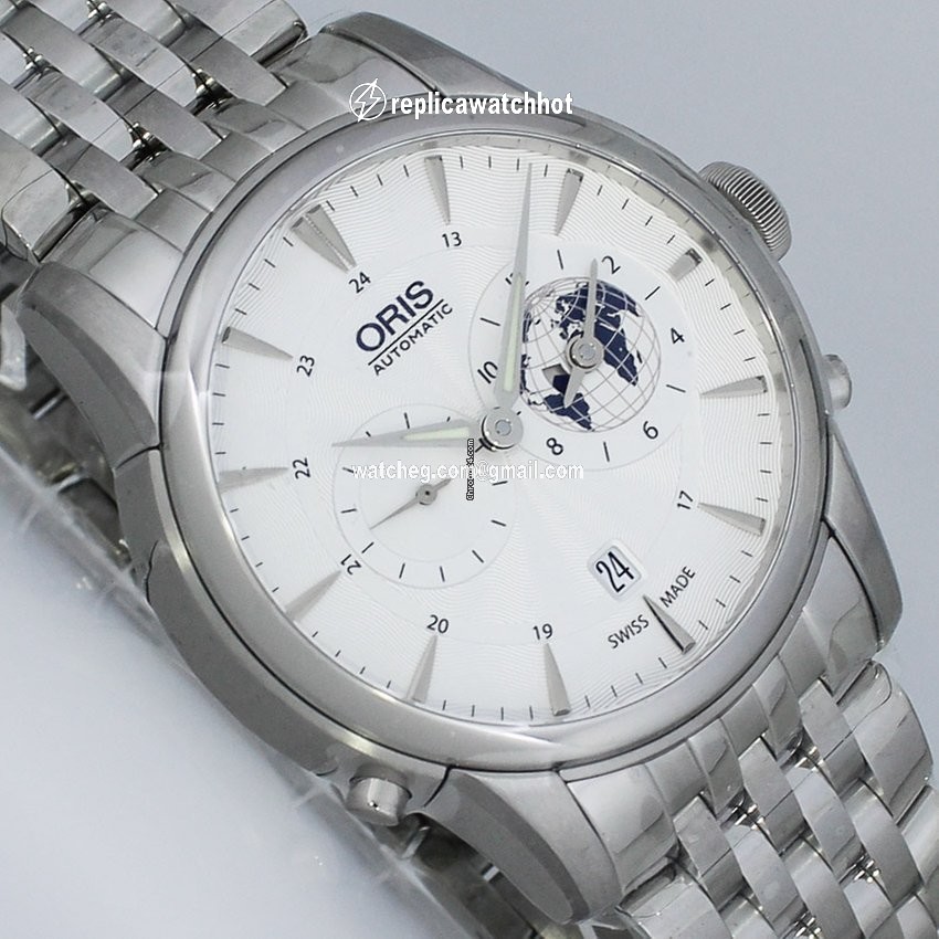 Oris Artelier Worldtimer Mens watch Unisex Automatic Steel 01 690 7690 4081