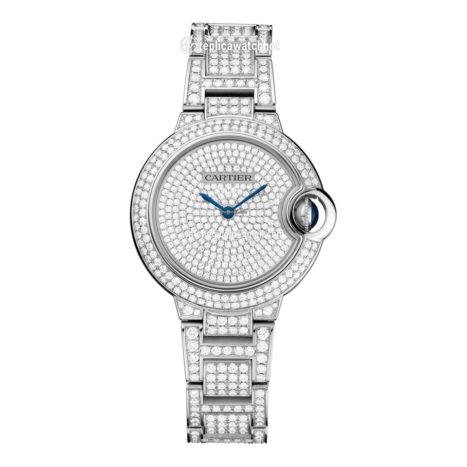 Cartier Ballon Bleu 33mm Womens watch Automatic White gold HPI00562