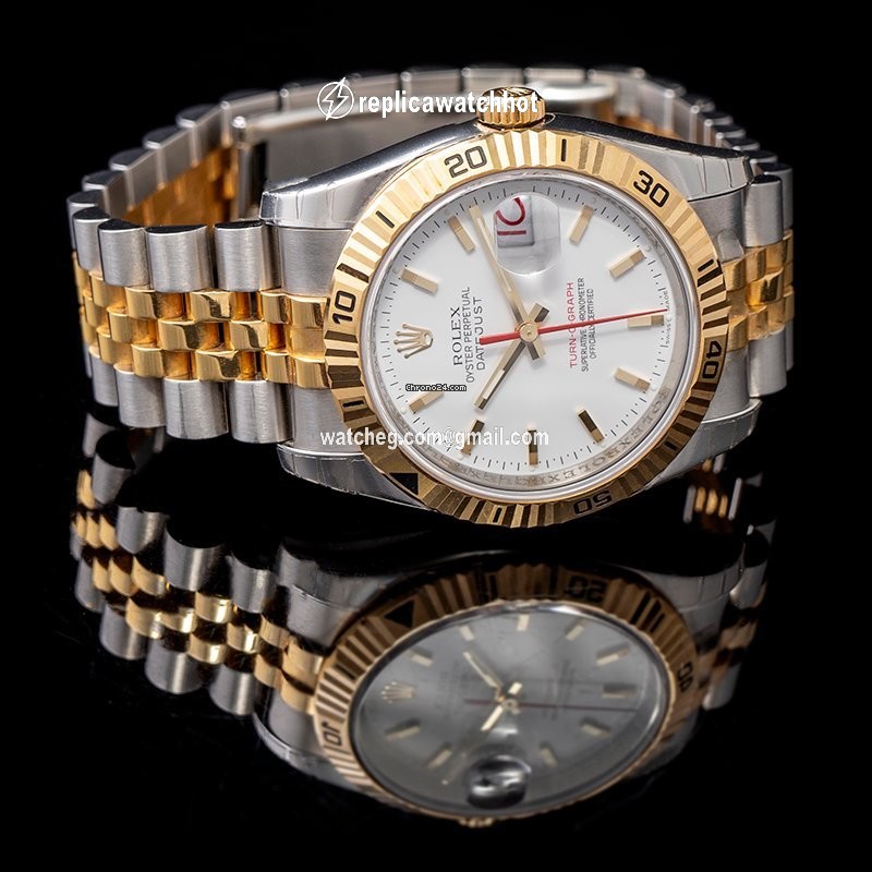 Rolex Datejust Turn-O-Graph Steel 116263 WH