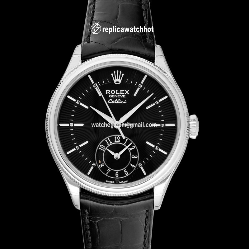 Rolex Cellini Dual Time Mens watch Unisex White gold Automatic 50529 2