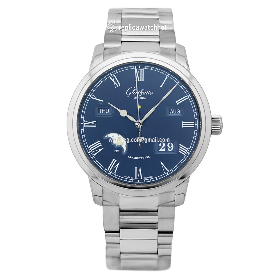 Glashtte Original Senator Perpetual Calendar Mens watch Unisex Automatic Steel 100-02-07-12-70