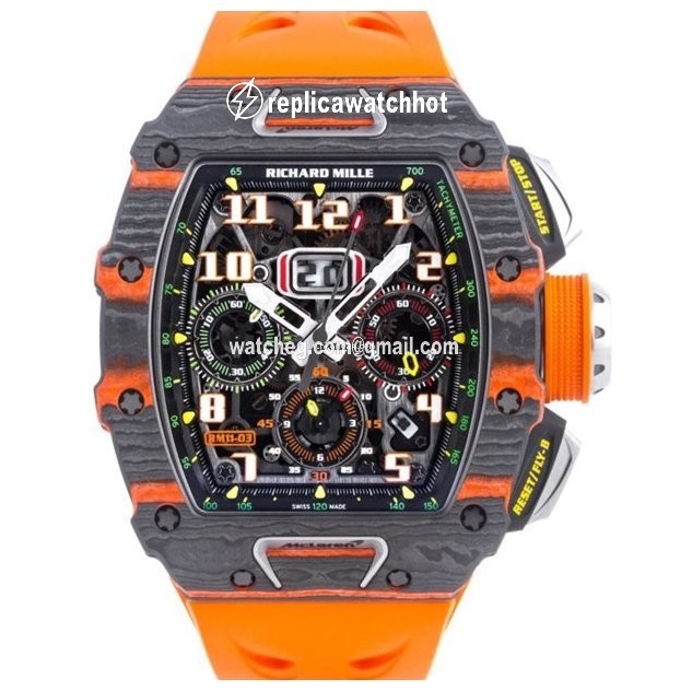 Richard Mille RM 011 Mens watch Unisex Automatic Carbon RM11-03 CA-FQ