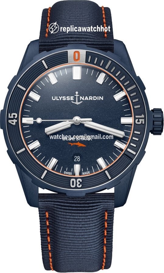 Ulysse Nardin Mens watch Unisex Automatic Steel 8163-175LE 93-BLUESHARK Blue Shark Limited