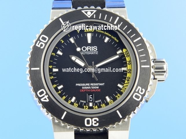 Oris Aquis Depth Gauge Automatic Steel 01 733 7675 4154-Set