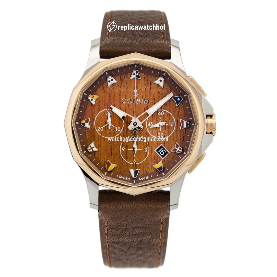 Corum Admirals Cup Legend 42 Mens watch Unisex Automatic Gold Steel A984 03598 - 984.101.24 0F62 AW12