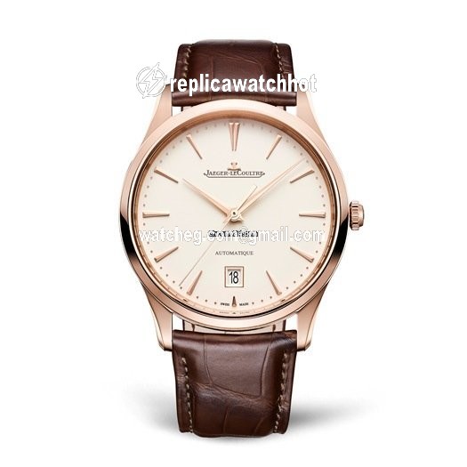 Jaeger-LeCoultre Master Ultra Thin Date Mens watch Unisex Automatic Rose gold Q1232510