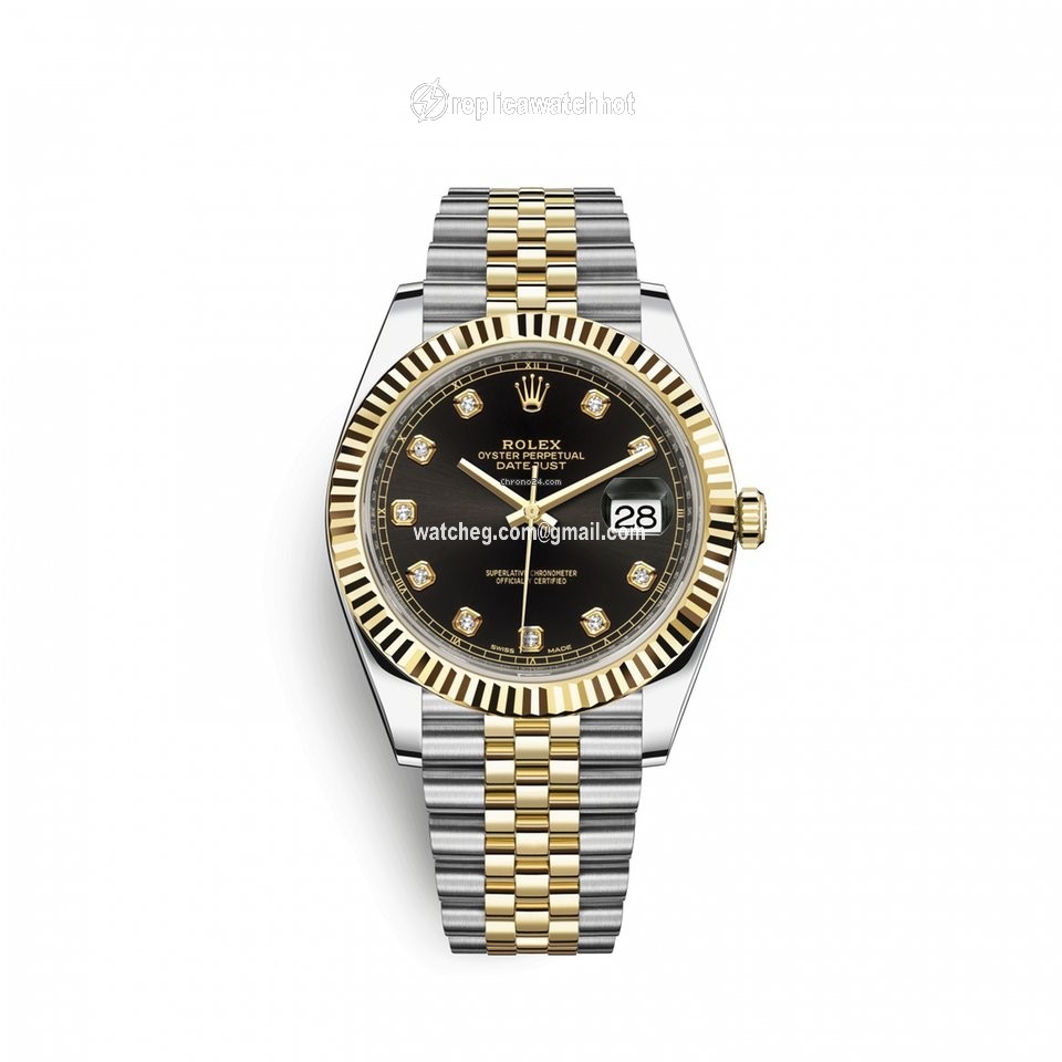 Rolex Datejust 41 Mens watch Unisex Gold Steel Automatic 1263330006