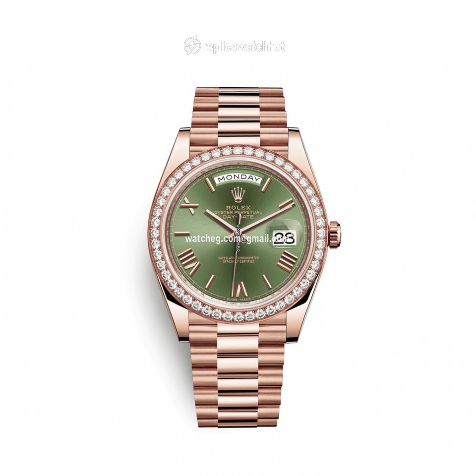 Rolex Day-Date 40 Mens watch Unisex Rose gold Automatic 228345RBR0011
