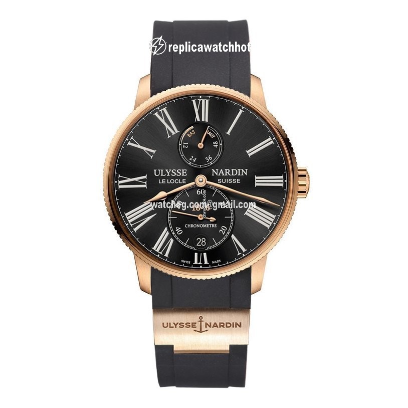 Ulysse Nardin Mens watch Unisex Automatic Rose gold 1182-310-3 42