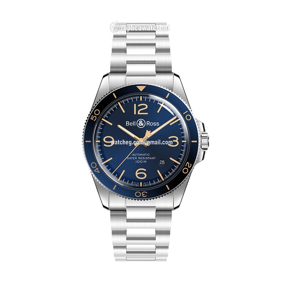 Bell & Ross BR V2 Mens watch Unisex Automatic Steel BRV292BUGST SST