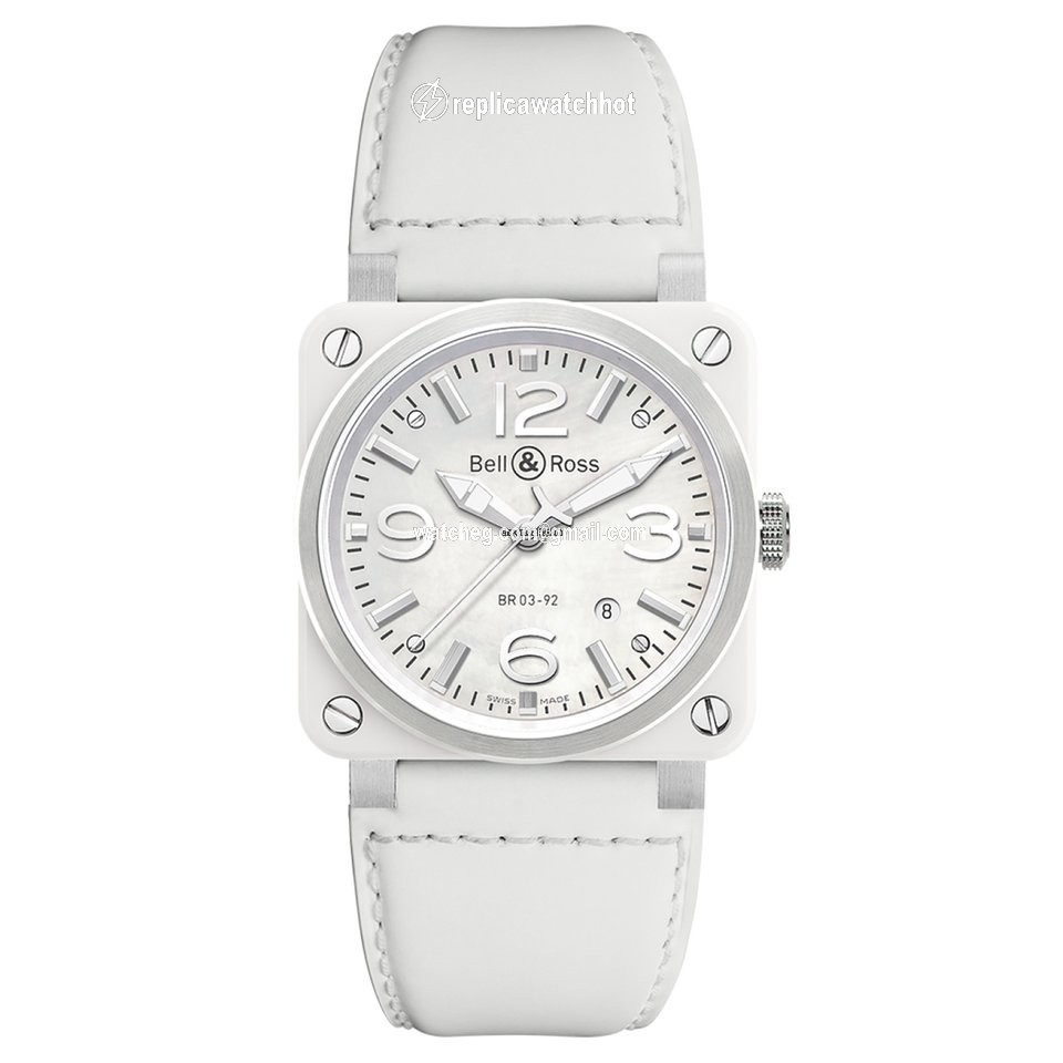 Bell & Ross BR 03-92 Ceramic Mens watch Unisex Automatic Steel BR0392WHC SCA