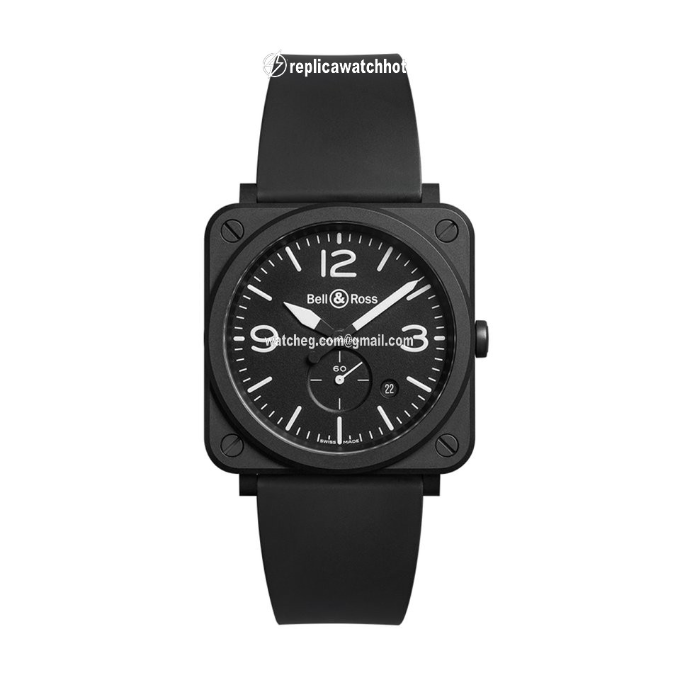Bell & Ross BR S Mens watch Unisex Quartz Ceramic BRSBLCEM