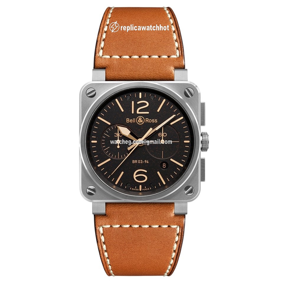 Bell & Ross BR 03-94 Chronographe Mens watch Unisex Automatic Steel BR0394STGHE SCA