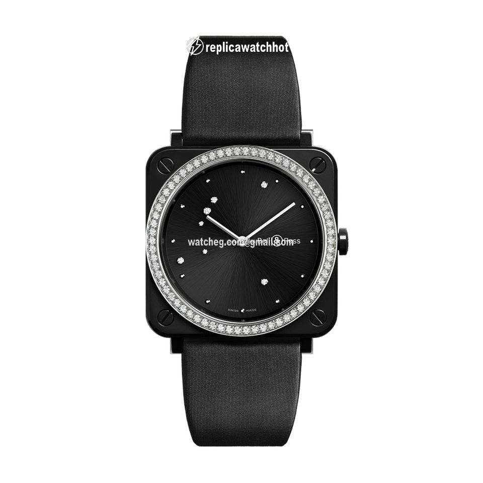 Bell & Ross BR S Womens watch Quartz Ceramic BRSEBLCELGD SCA