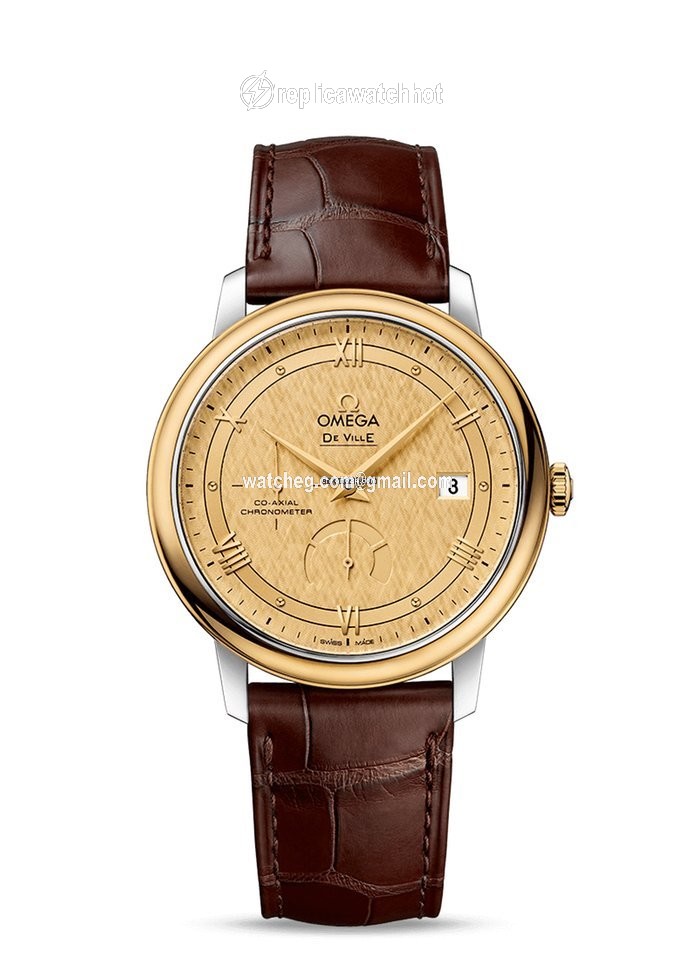 Omega De Ville Prestige Mens watch Unisex Automatic Gold Steel 424.23.40.21.08.001