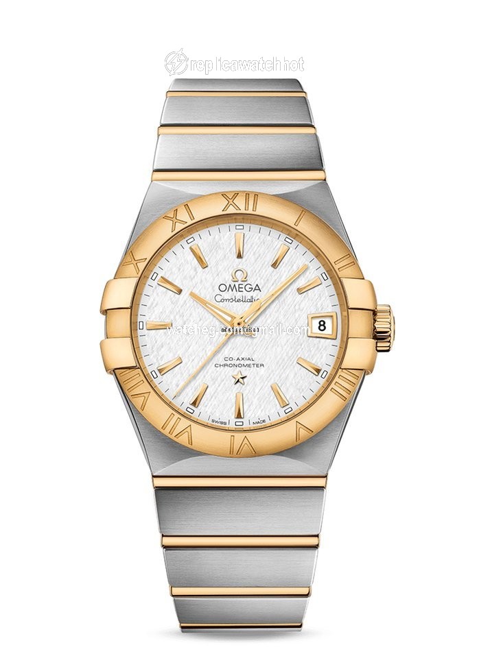 Omega Constellation Men Mens watch Unisex Automatic Gold Steel 123.20.38.21.02.006