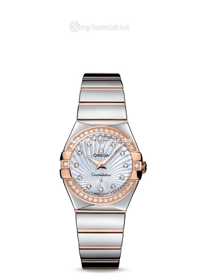 Omega Constellation Quartz Womens watch Quartz Gold Steel 123.25.27.60.55.006