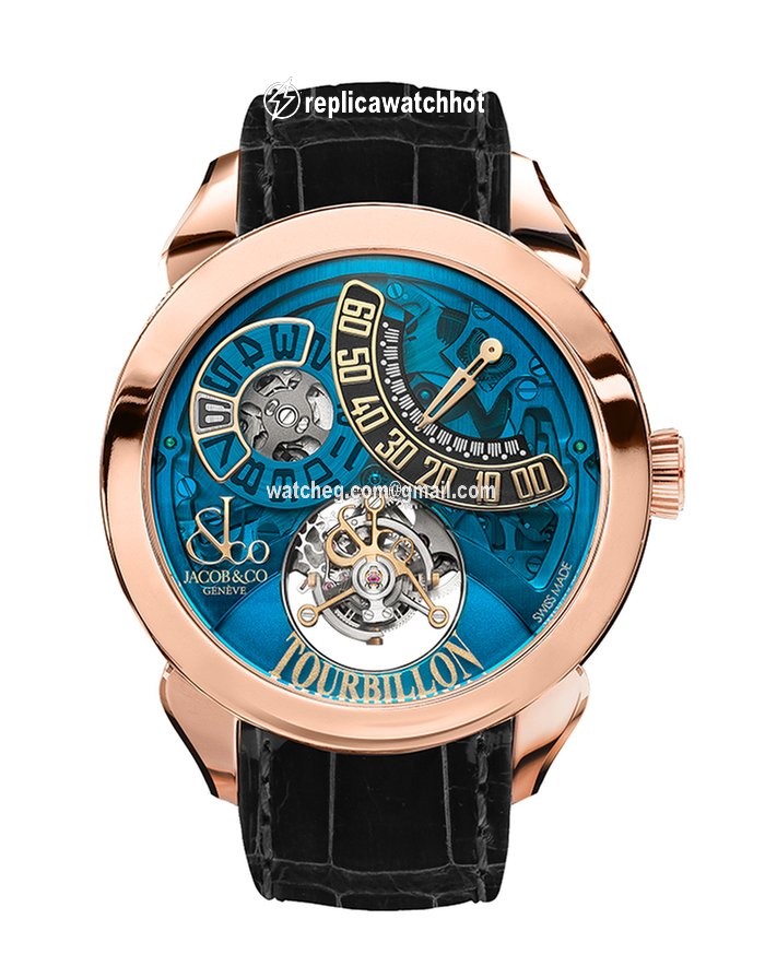 Jacob & Co. Mens watch Unisex Manual winding Rose gold PT510.40.NS.MB.A