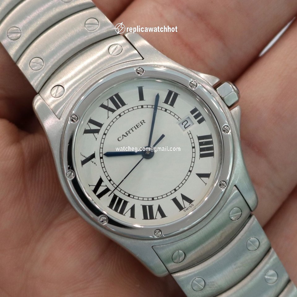 Cartier Santos Womens watch Quartz Steel 1561-1