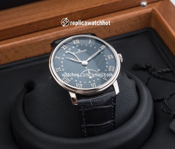 Blancpain Villeret Ultra-Slim Mens watch Unisex Automatic White gold 6653q-1529-55b