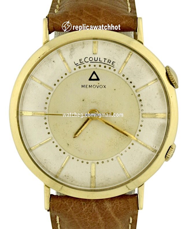 Jaeger-LeCoultre Mens watch Unisex Manual winding Gold Steel Lecoultre memovox 3514