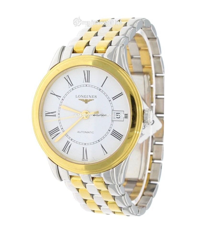 Longines Flagship Mens watch Unisex Automatic Gold Steel L4.774.3.22.7