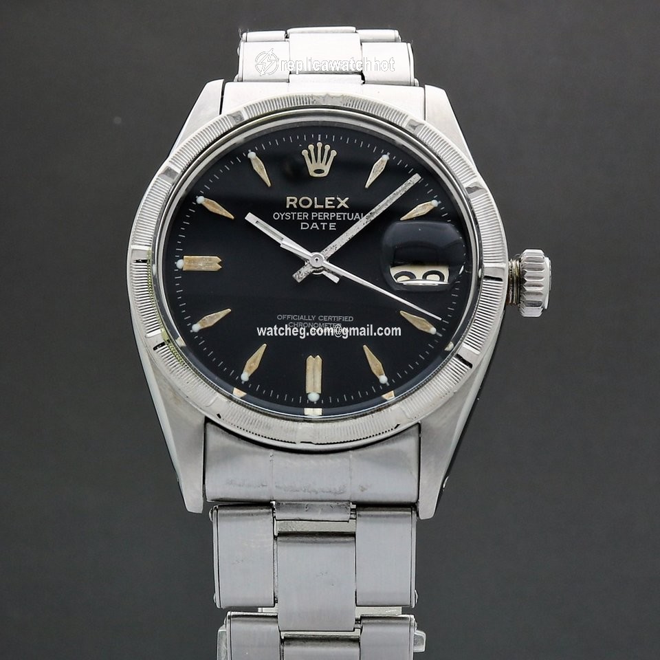 Rolex Oyster Perpetual Date Mens watch Unisex Steel Automatic 6535