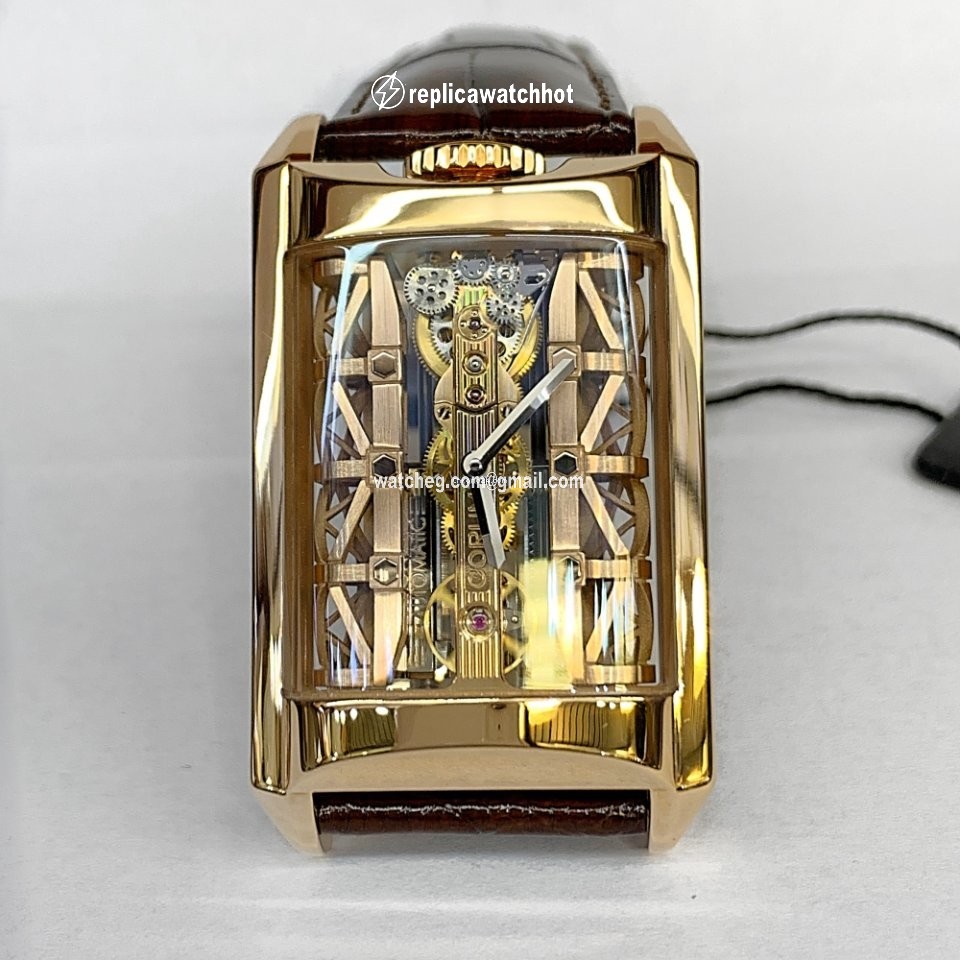 Corum Golden Bridge Mens watch Unisex Manual winding Rose gold B 313 03296