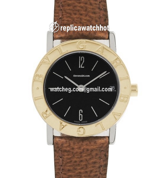 Bulgari Bulgari Mens watch Unisex Quartz Gold Steel BB 30 SGLD