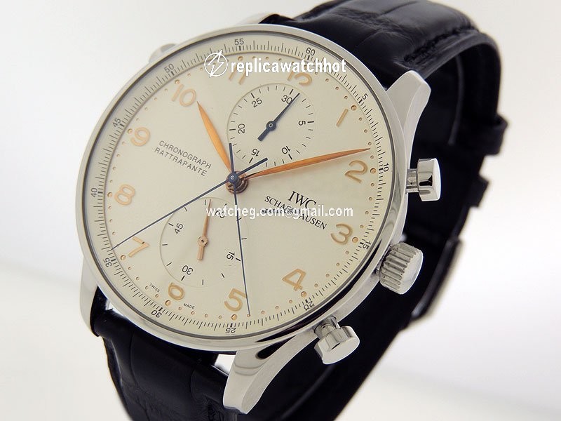 IWC Portuguese Chronograph Mens watch Unisex Manual winding Steel IW3712-02