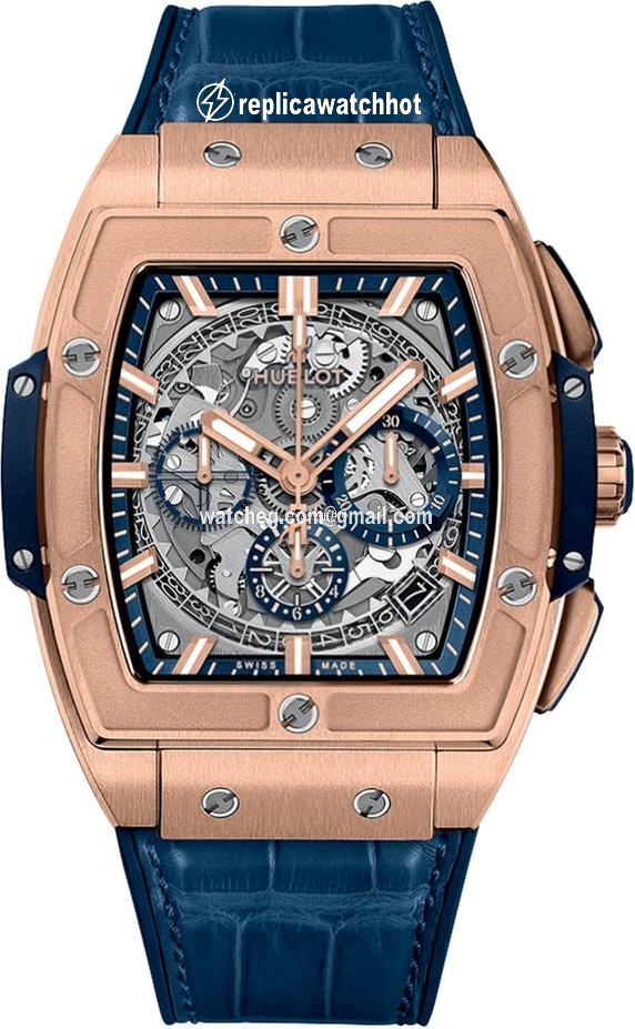 Hublot Spirit of Big Bang Mens watch Unisex Automatic Rose gold 641.ox.7180.lr King Gold Blue