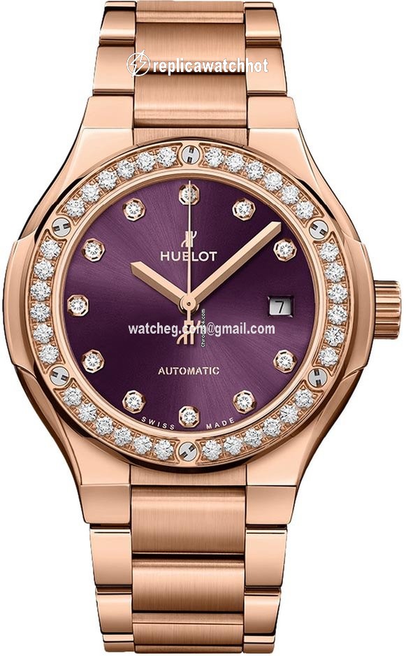 Hublot Classic Fusion 45, 42, 38, 33 mm Womens watch Automatic Rose gold 585.OX.898V.OX.1204