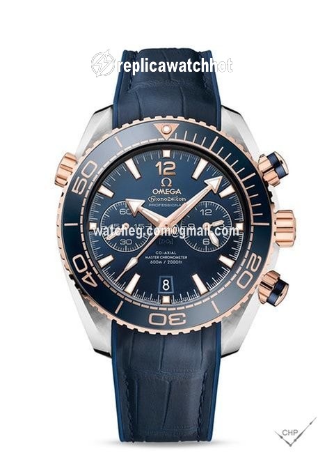 Omega Seamaster Planet Ocean Chronograph Mens watch Unisex Automatic Gold Steel 215.23.46.51.03.001