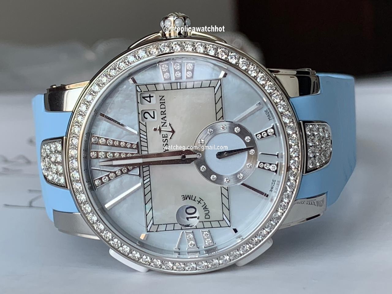 Ulysse Nardin Executive Dual Time Lady Womens watch Automatic Steel 243-10B 393