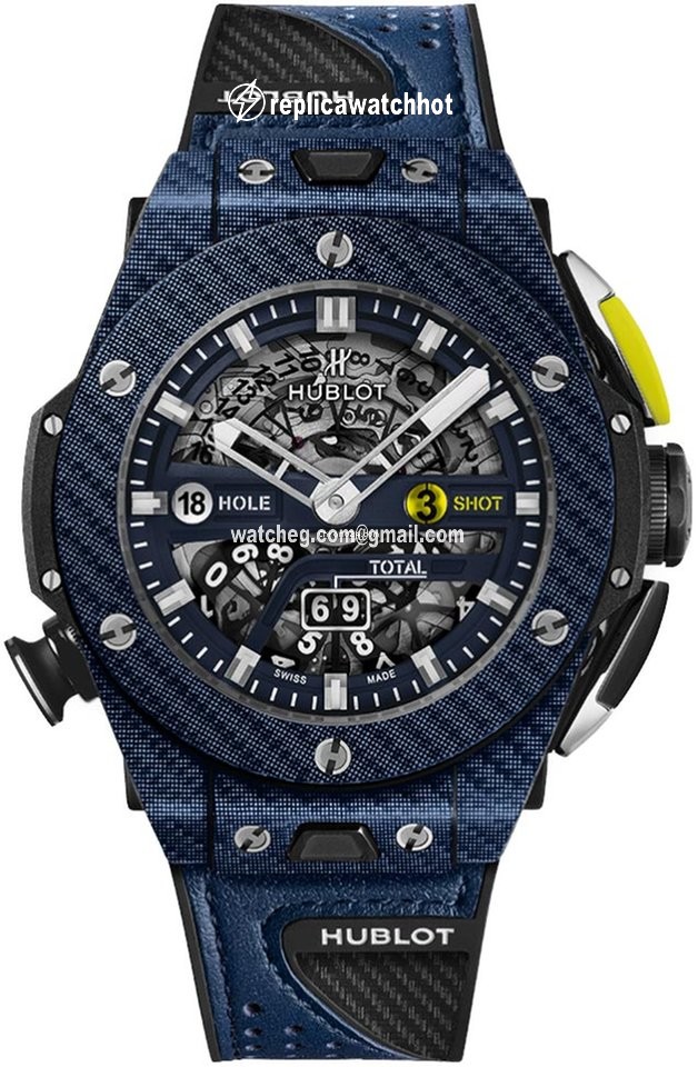 Hublot Big Bang Unico Mens watch Unisex Automatic Carbon 416.YL.5120.VR Blue Carbon