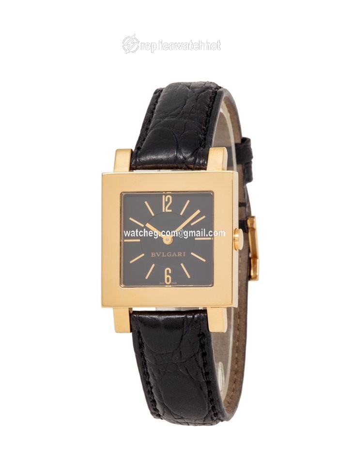Bulgari Quadrato Mens watch Unisex Quartz Yellow gold SQ 29 GL