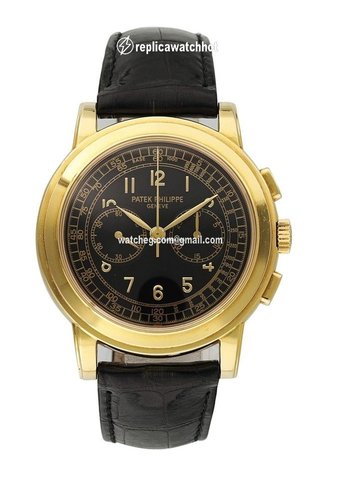 Patek Philippe Chronograph Mens watch Unisex Manual winding Yellow gold 5070J-001