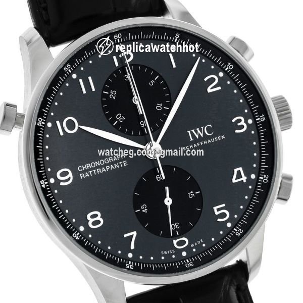 IWC Portuguese Chronograph Mens watch Unisex Manual winding Steel IW371216