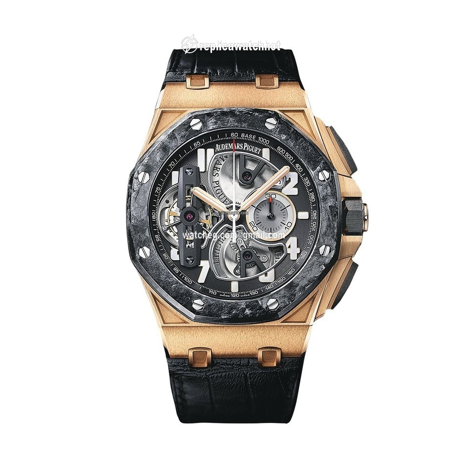 Audemars Piguet Royal Oak Offshore Tourbillon Chronograph Mens watch Unisex Manual winding Rose gold 26288OF.OO.D002CR.01